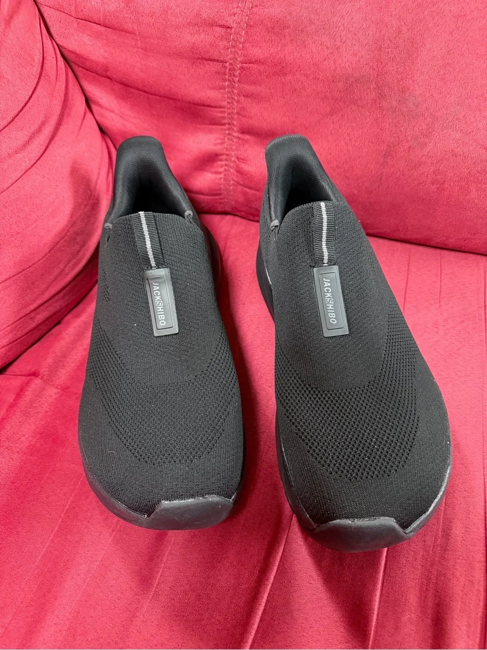 Men's Black Slip-On Loafers – Easy On/Off Comfort